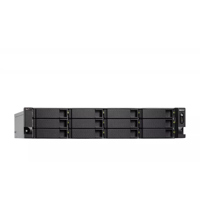 QNAP TS-H1886XU-RP-R2 NAS Rack (3U) Intel® Xeon® D D-1622 32 GB DDR4 0 TB QuTS hero Melns, Pelēks