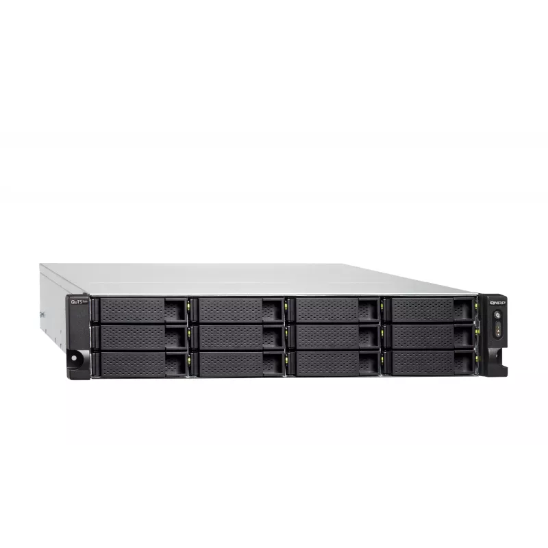 QNAP TS-H1886XU-RP-R2 NAS Rack (3U) Intel® Xeon® D D-1622 32 GB DDR4 0 TB QuTS hero Melns, Pelēks