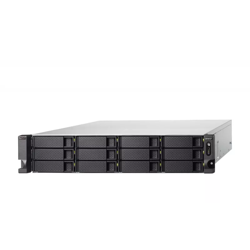 QNAP TS-H1886XU-RP-R2 NAS Rack (3U) Intel® Xeon® D D-1622 32 GB DDR4 0 TB QuTS hero Melns, Pelēks