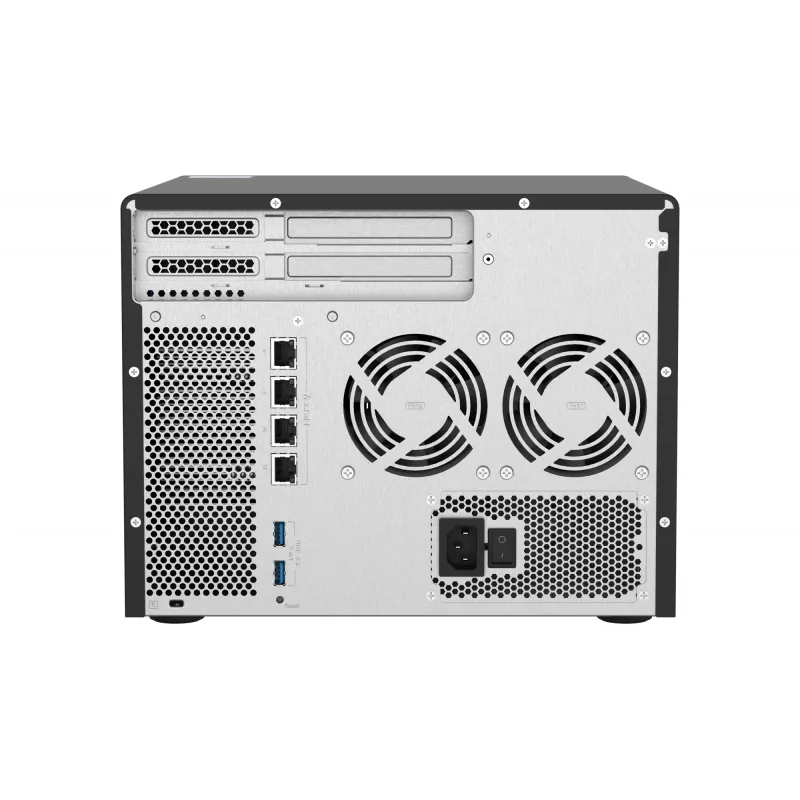 QNAP TS-h886 NAS Tower Intel® Xeon® D D-1602 8 GB DDR4 0 TB QuTS hero Melns