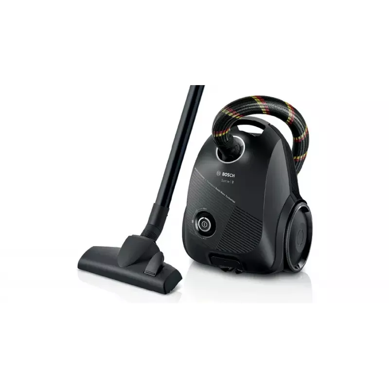 “Bosch Serie 2 BGDS2CHAMP” putekļsūcējs 3.5 L Bungveida putekļsūcējs Sausā tīrīšana 600 W Putekļu maiss