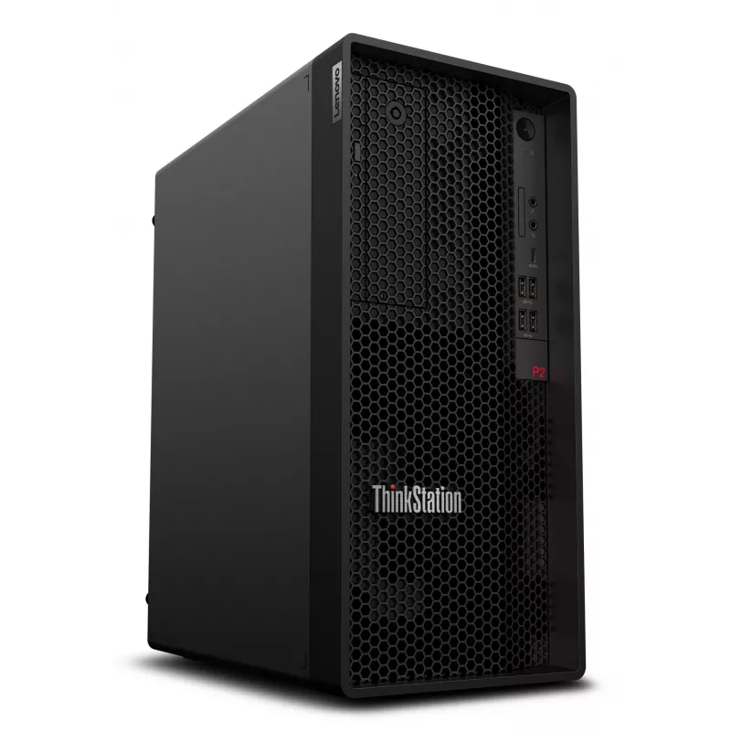 Lenovo ThinkStation P2 Intel® Core™ i5 i5-14500 16 GB DDR5-SDRAM 512 GB SSD Windows 11 Pro Tower Workstation Melna