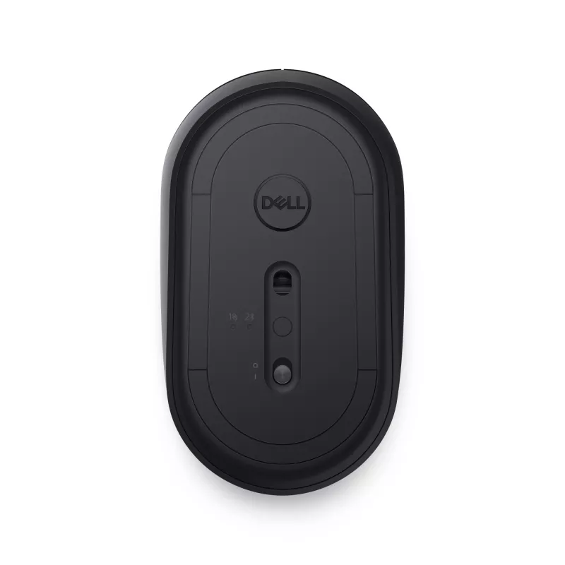 DELL Mobile Wireless Mouse – MS3320W - Melna, abpusēja, optiska, RF bezvadu + Bluetooth, 1600 DPI, Melna