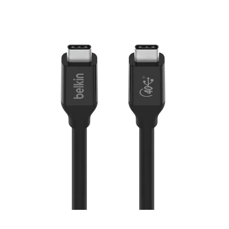 BELKIN USB4 kabelis USB-C / USB-C 40 Gbit/s 100 W 0,8 m melns