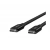 BELKIN USB4 kabelis USB-C / USB-C 40 Gbit/s 100 W 0,8 m melns