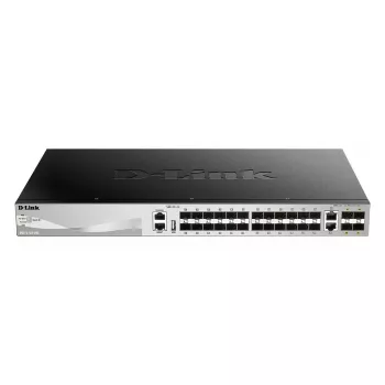 D-Link DGS-3130-30S/E tīkla slēdzis Pārvaldīts L3 10G Ethernet (100/1000/10000) Pelēks