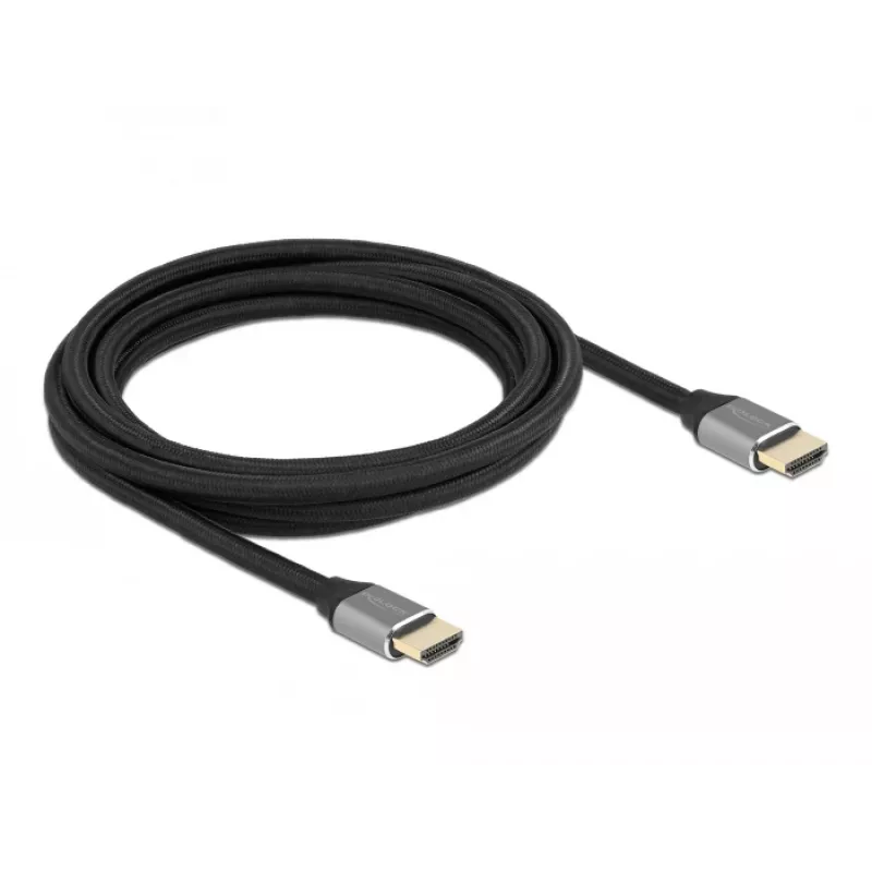 DELOCK Ultra High Speed HDMI kabelis - A spraudnis / A spraudnis - 48 Gbps 8K 60 Hz - 3 m - pelēks