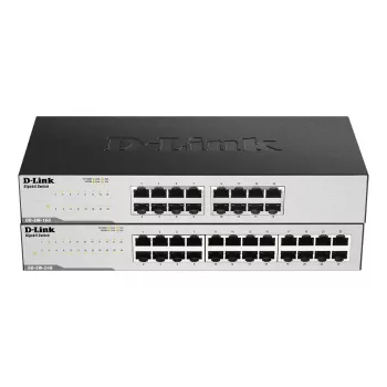 D-Link GO-SW-24G Nepārvaldāms L2 Gigabitu Ethernet (10/100/1000) 1U Melns