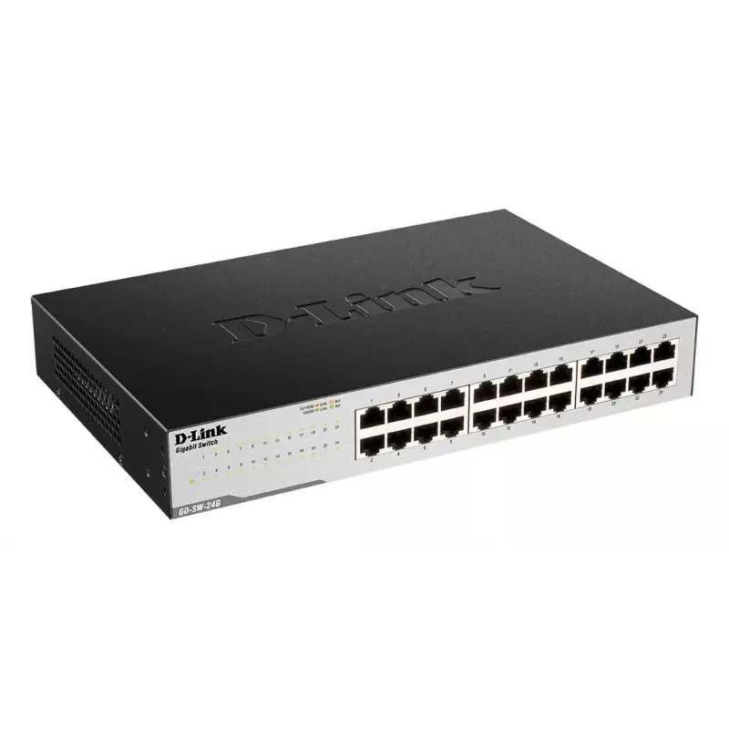 D-Link GO-SW-24G Nepārvaldāms L2 Gigabitu Ethernet (10/100/1000) 1U Melns