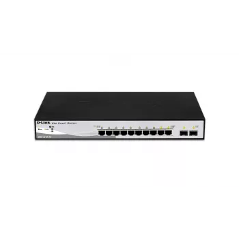 D-Link DGS-1210-10 Pārvaldāms L2 Gigabitu Ethernet (10/100/1000) 1U Melns, Pelēks