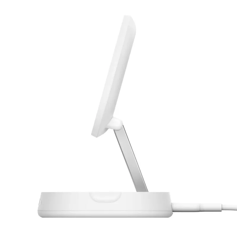BELKIN bezvadu uzlādes statīvs - BoostCharge Pro - Qi2 15 W - balts