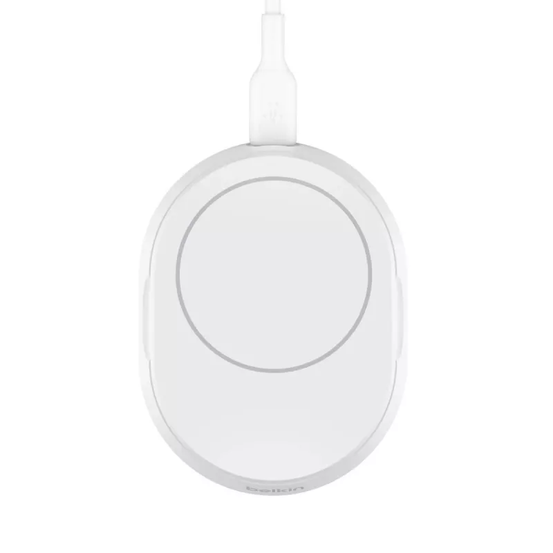 BELKIN bezvadu uzlādes statīvs - BoostCharge Pro - Qi2 15 W - balts
