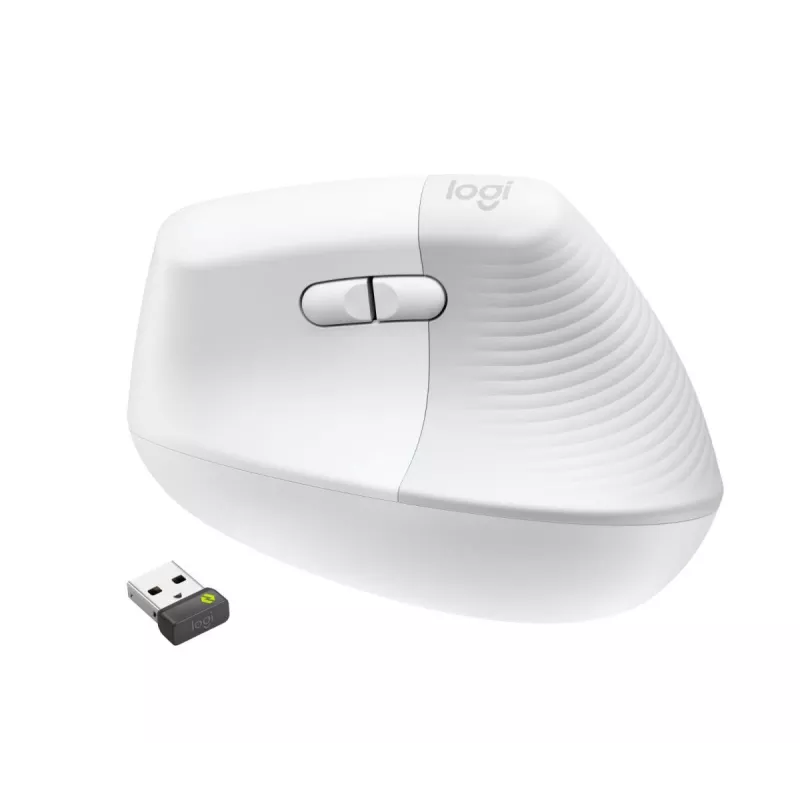 LOGITECH Lift for Business bezvadu pele labajai rokai, baltā krāsā