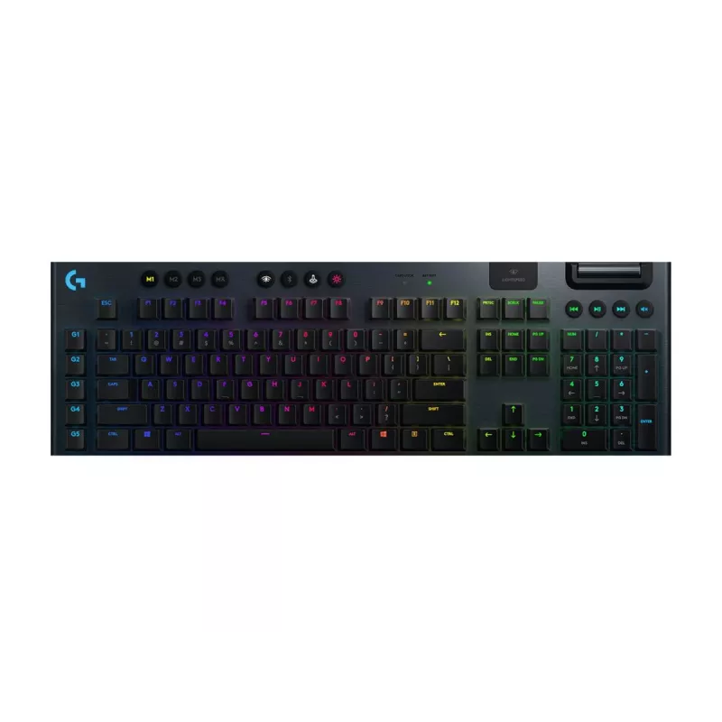 LOGITECH G915 Lightspeed Wireless RGB mehāniskā spēļu tastatūra - Melna - Qwertz Deutsch - Tactile