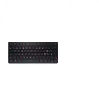 CHERRY KW 9200 MINI tastatūra Universāla USB + RF bezvadu + Bluetooth QWERTZ Šveices melna