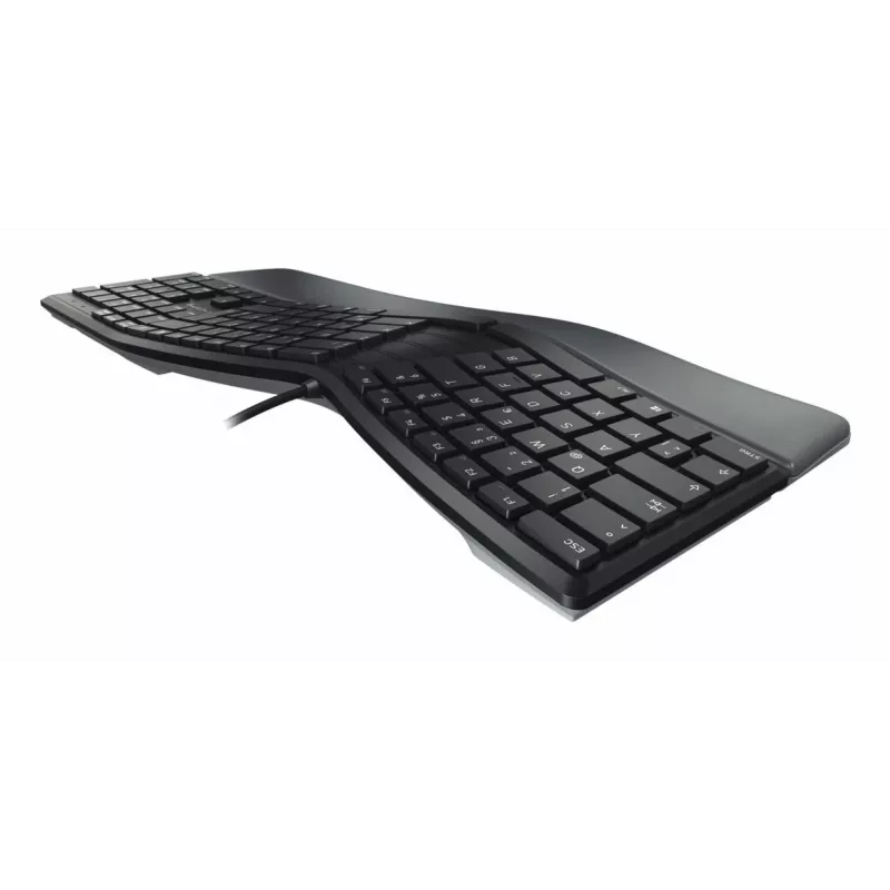 CHERRY KC 4500 ERGO tastatūra Universāla USB AZERTY Beļģu Melna