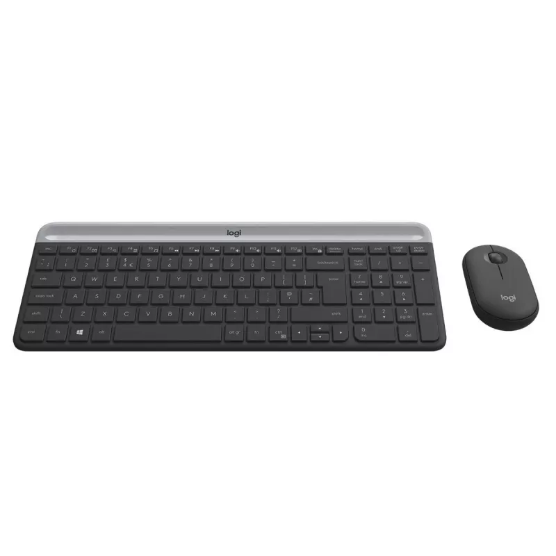 LOGITECH bezvadu tastatūras un peles komplekts Mk470 - grafīts - Azerty Beļģijas