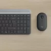 LOGITECH bezvadu tastatūras un peles komplekts Mk470 - grafīts - Azerty Beļģijas