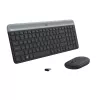 LOGITECH bezvadu tastatūras un peles komplekts Mk470 - grafīts - Azerty Beļģijas