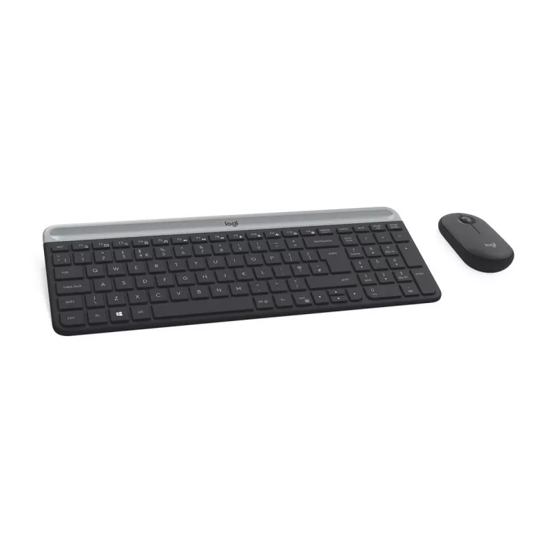 LOGITECH bezvadu tastatūras un peles komplekts Mk470 - grafīts - Azerty Beļģijas