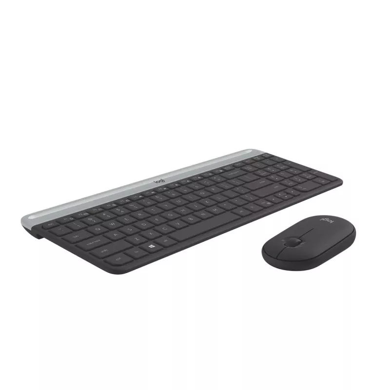 LOGITECH bezvadu tastatūras un peles komplekts Mk470 - grafīts - Azerty Beļģijas