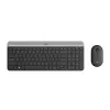 LOGITECH bezvadu tastatūras un peles komplekts Mk470 - grafīts - Azerty Beļģijas