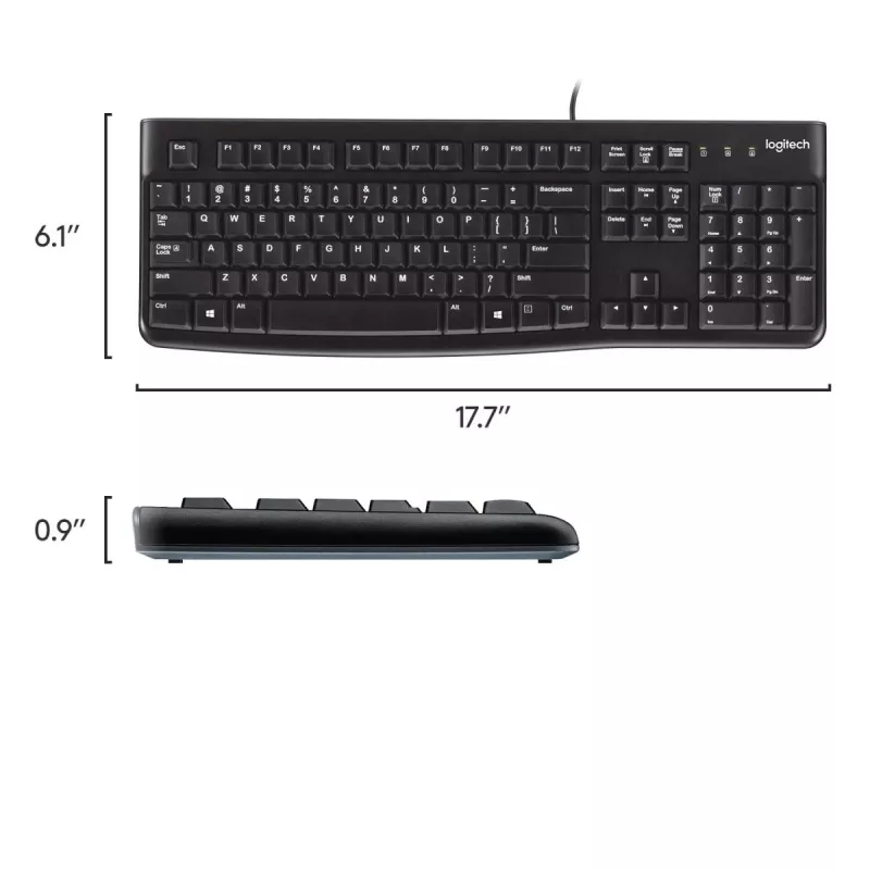 LOGITECH tastatūra K120 - AZERTY Beļģijas