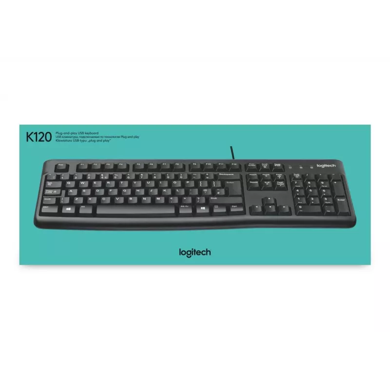 LOGITECH tastatūra K120 - AZERTY Beļģijas