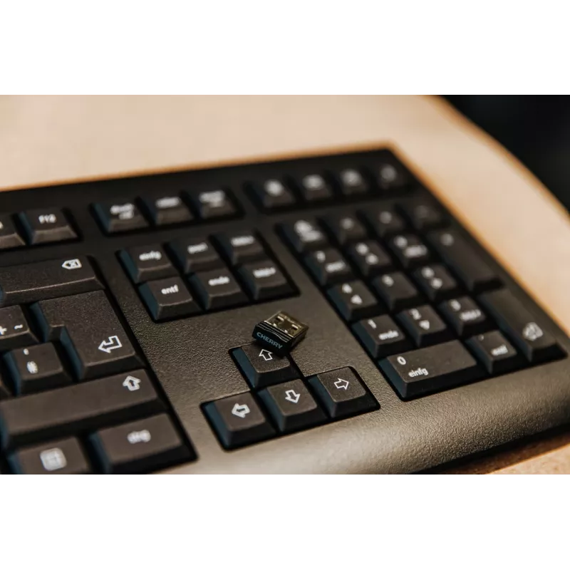 CHERRY KW 3000 tastatūra Universāla RF Bezvadu QWERTY Spāņu Melna