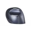 BakkerElkhuizen Evoluent D Medium Wireless, labā roka, vertikāls dizains, lāzers, RF bezvadu, 3200 DPI, melns