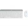LOGITECH Bezvadu tastatūras un peles komplekts Mk470 - Balts - QWERTZ GE