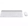 LOGITECH Bezvadu tastatūras un peles komplekts Mk470 - Balts - QWERTZ GE