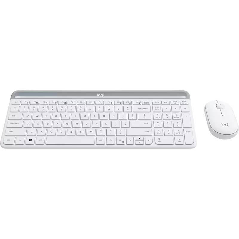 LOGITECH Bezvadu tastatūras un peles komplekts Mk470 - Balts - QWERTZ GE