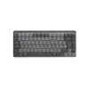 LOGITECH Mx Mechanical Mini Minimalistisks bezvadu apgaismots tastatūra - Grafīts, taustāms, kluss, Qwertz Šveice