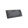 LOGITECH Mx Mechanical Mini Minimalistisks bezvadu apgaismots tastatūra - Grafīts, taustāms, kluss, Qwertz Šveice