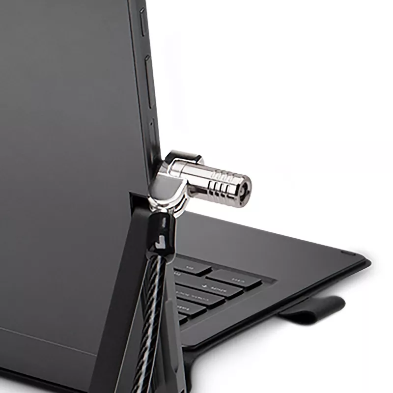 Kensington NanoSaver Keyed Dual Head Laptop Lock, 1,8 m, Kensington, Atslēga, Oglekļa tērauds, Melns, Nerūsējošais tērauds