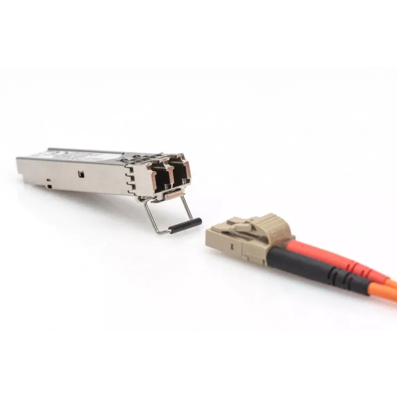 DIGITUS 1.25 Gbps SFP modulis, līdz 550m daudzmodu, LC duplex savienotājs, rūpnieciskā versija 1000Base-SX, 850nm