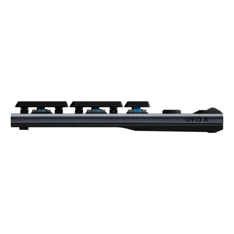 LOGITECH G915 X Lightspeed bezvadu zema profila spēļu tastatūra, melna, klikšķinoša, Qwertz, vācu