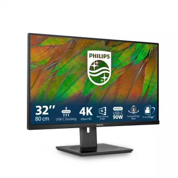 Philips 3000 sērijas 32B1U3900/00 datora monitors 80 cm (31,5 collas) 3840 x 2160 pikseļi 4K Ultra HD LCD Melns