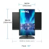 BenQ SW242Q datora monitors 61,2 cm (24,1 collu) 2560 x 1600 pikseļi WQXGA LED Melns