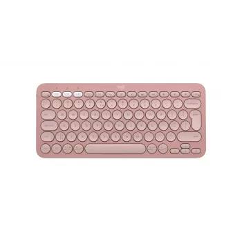 LOGITECH Pebble Keys 2 K380s - Kompakta Bluetooth tastatūra - Tonal Rose - Qwerty Int