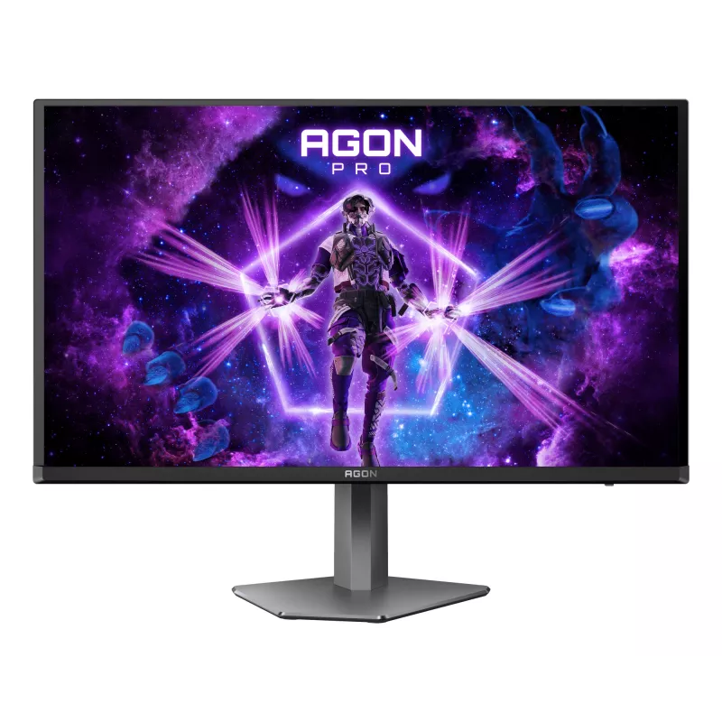 AOC AGON PRO AG276QZD2 datora monitors 67,3 cm (26,5 collas) 2560 x 1440 pikseļi Quad HD QD-OLED Melns, Pelēks