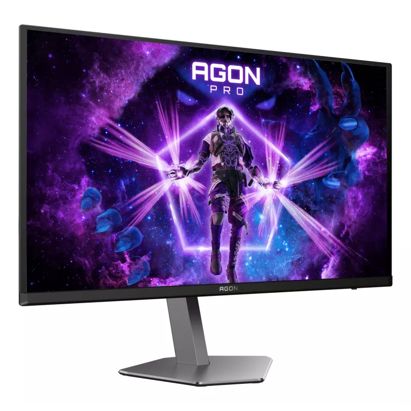 AOC AGON PRO AG276QZD2 datora monitors 67,3 cm (26,5 collas) 2560 x 1440 pikseļi Quad HD QD-OLED Melns, Pelēks