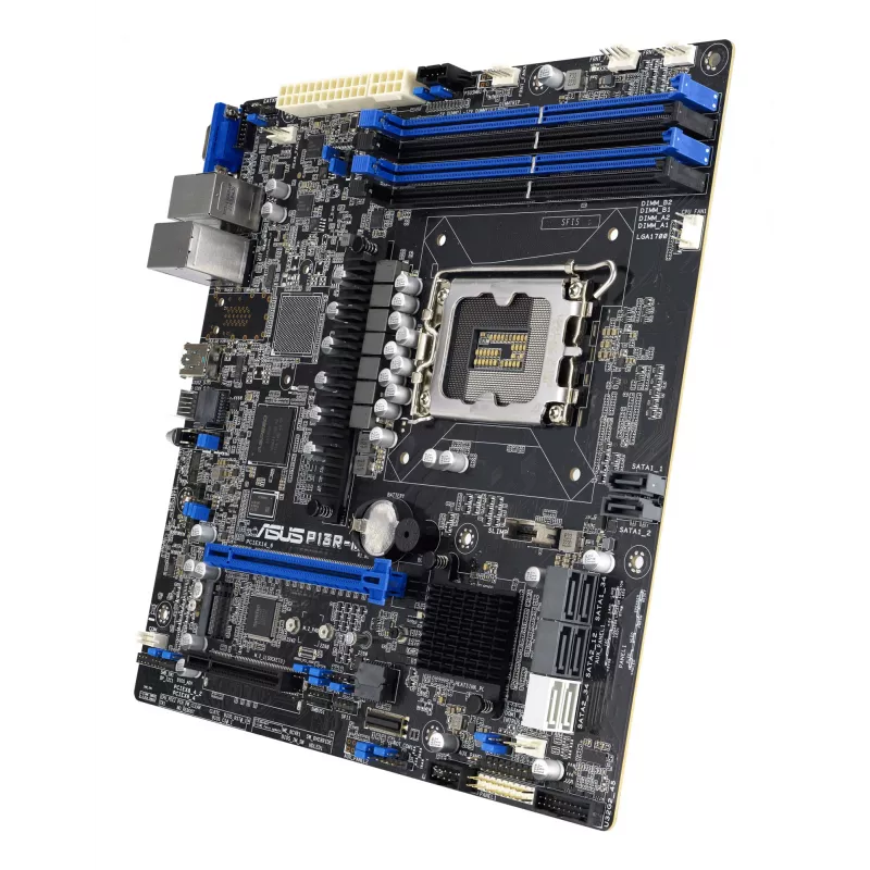 Mātesplate ASUS P13R-M Intel C262 LGA 1700 micro ATX, DDR5, 4 DIMM, 128GB, 8x SATA III, 1x M.2, 2x LAN