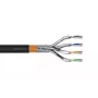 DIGITUS āra instalācijas kabelis - Cat 7 - S/FTP - AWG 23/1 - 1000m - Melns