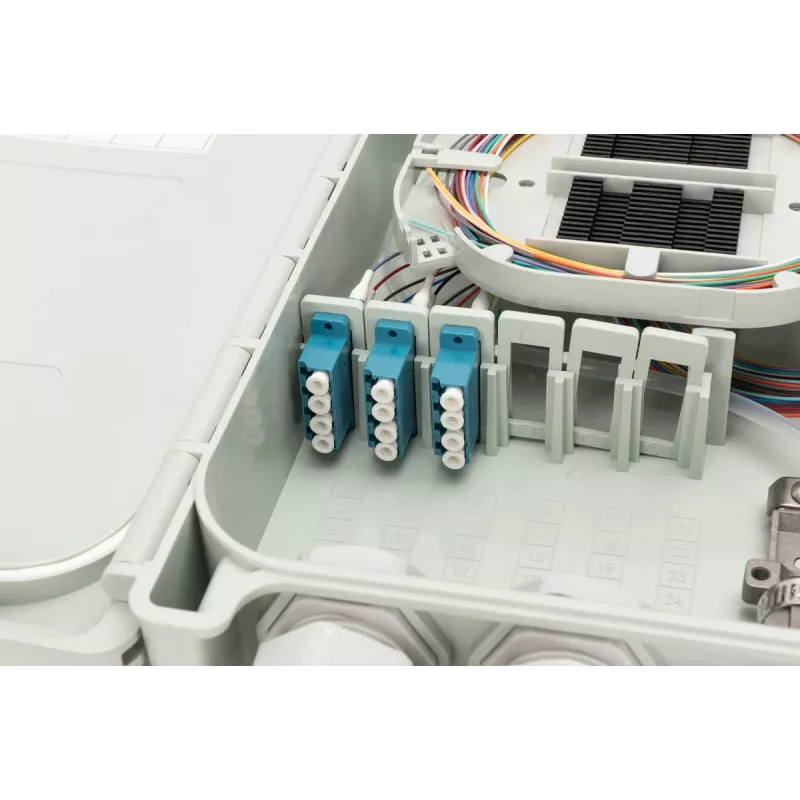 Digitus FTTH/FTTB sadales kārba samontēta OS2 12 šķiedras LC/PC