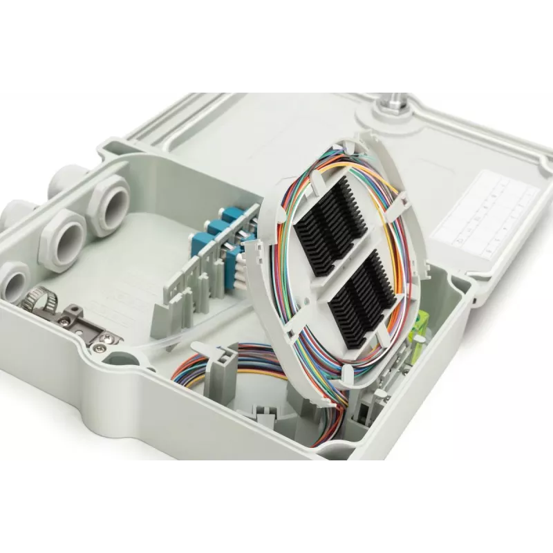 Digitus FTTH/FTTB sadales kārba samontēta OS2 12 šķiedras LC/PC