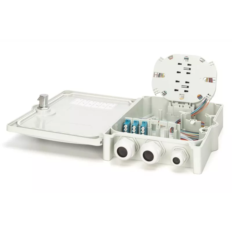 Digitus FTTH/FTTB sadales kārba samontēta OS2 12 šķiedras LC/PC