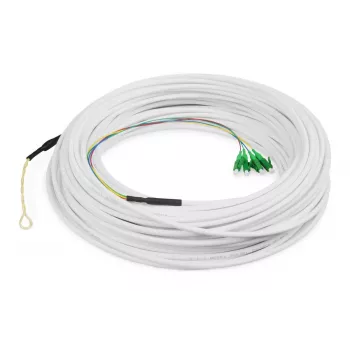 DIGITUS FTTH nolaižamais kabelis – vienmoda 4 šķiedras LC/APC G.657.A2 50 m