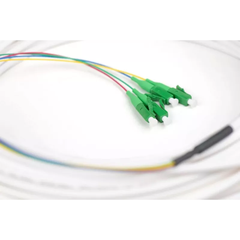 DIGITUS FTTH nolaižamais kabelis – vienmoda 4 šķiedras LC/APC G.657.A2 50 m